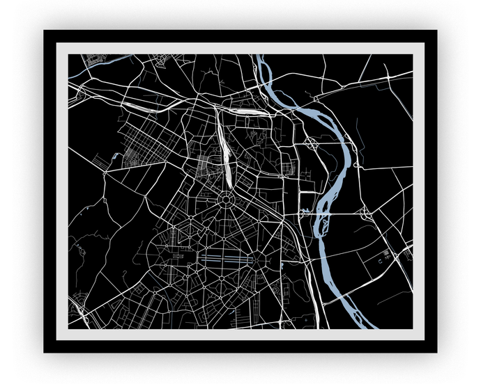 New Delhi Map Print - Choose your color