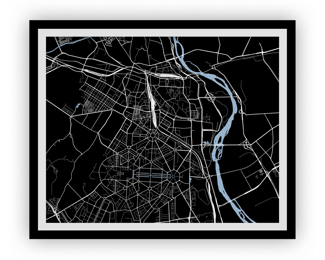 New Delhi Map Print - Choose your color