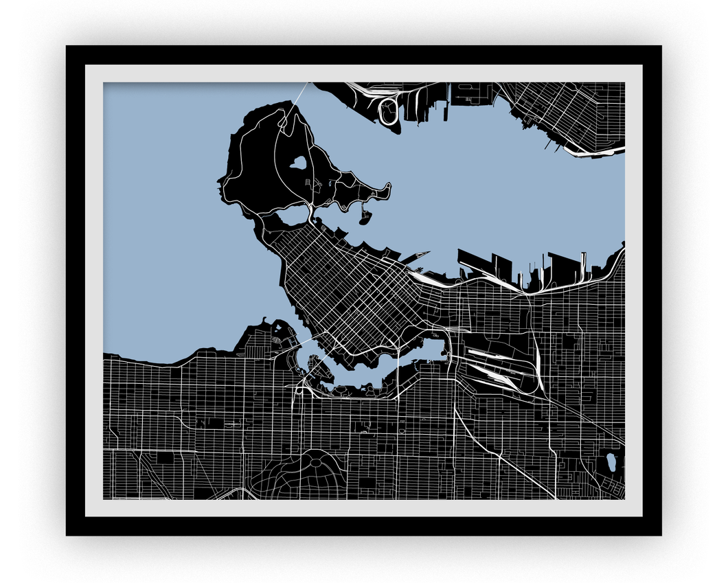 Vancouver Map Print - Any Color You Like