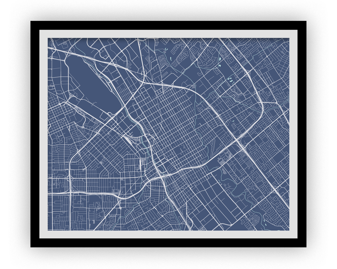 San Jose Map Print - Any Color You Like