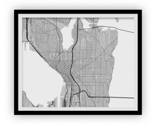 Charger l&#39;image dans la galerie, Seattle Map Print - Any Color You Like
