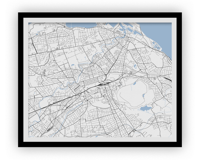 Edinburgh Map Print - Any Color You Like