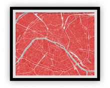 Load image into Gallery viewer, Paris Map Print - Choose your color
