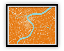 Load image into Gallery viewer, Shanghai Map Print - Choose your color
