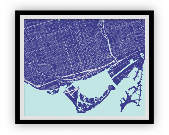 Toronto Map Print - Any Color You Like