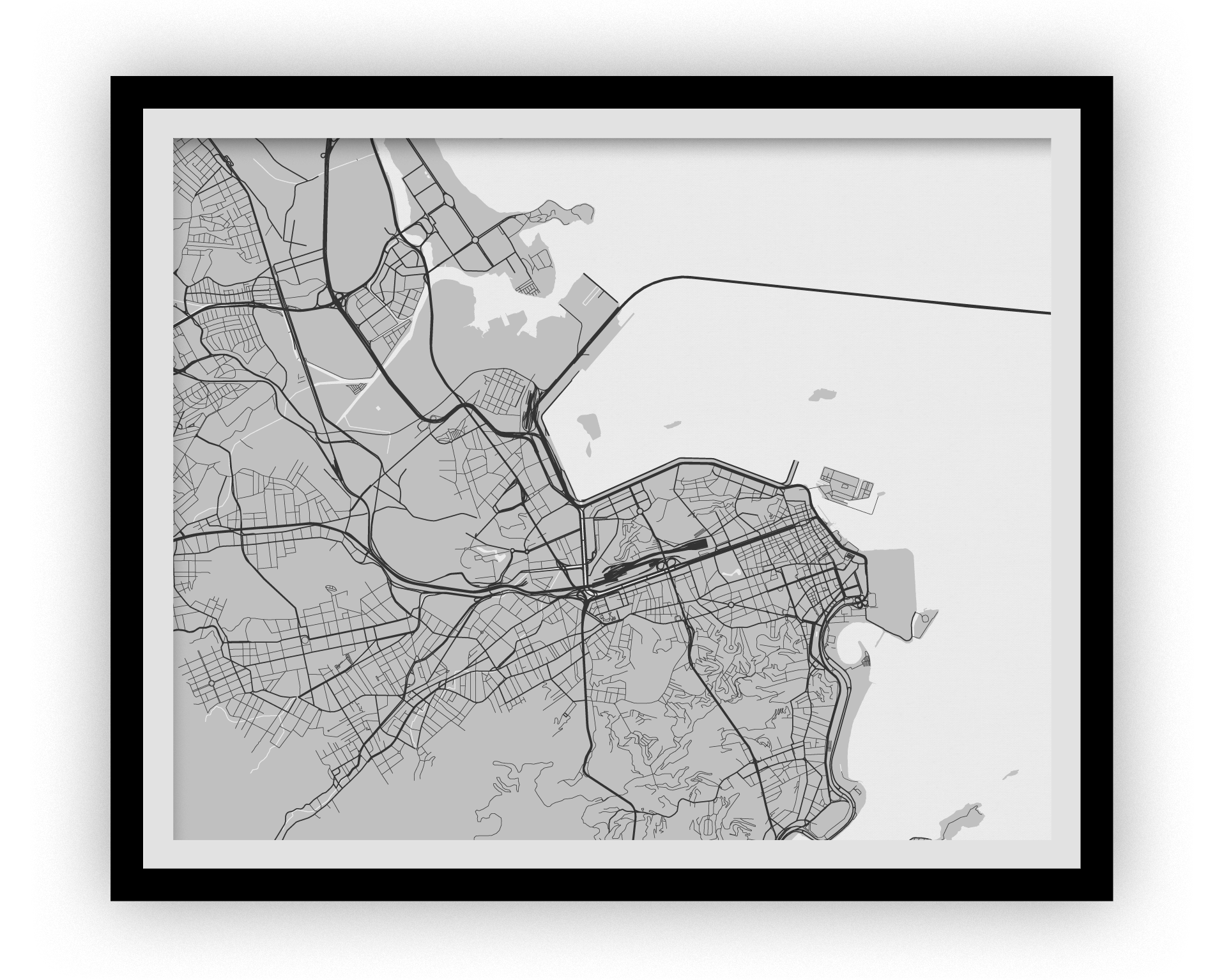 Rio de Janeiro Map Print - Choose your color – Studio Raton
