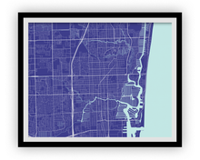 Load image into Gallery viewer, Fort Lauderdale Map Print - Choose your color
