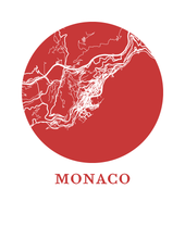 Load image into Gallery viewer, Monaco Map Print - City Map Poster
