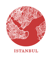 Load image into Gallery viewer, Istanbul Map Print - City Map Poster
