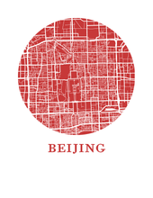 Load image into Gallery viewer, Beijing Map Print - City Map Poster
