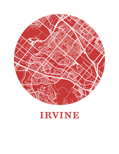 Load image into Gallery viewer, Irvine Map Print - City Map Poster
