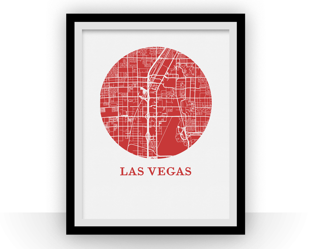 Las Vegas Map Print - City Map Poster