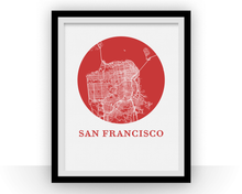 Charger l&#39;image dans la galerie, San Francisco Map Print - City Map Poster
