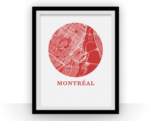 Load image into Gallery viewer, Montreal Map Print - City Map Poster
