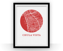 Load image into Gallery viewer, Chula Vista Map Print - City Map Poster
