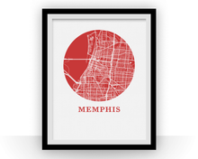 Load image into Gallery viewer, Memphis Map Print - City Map Poster
