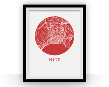 Load image into Gallery viewer, Nice Map Print - City Map Poster
