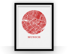 Load image into Gallery viewer, Munich Map Print - City Map Poster
