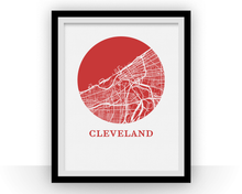 Load image into Gallery viewer, Cleveland Map Print - City Map Poster
