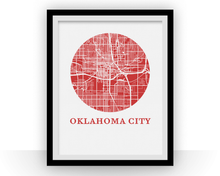 Load image into Gallery viewer, Oklahoma City Map Print - City Map Poster
