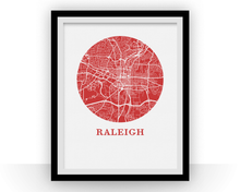 Load image into Gallery viewer, Raleigh Map Print - City Map Poster
