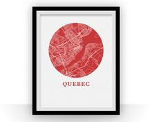 Load image into Gallery viewer, Quebec Map Print - City Map Poster
