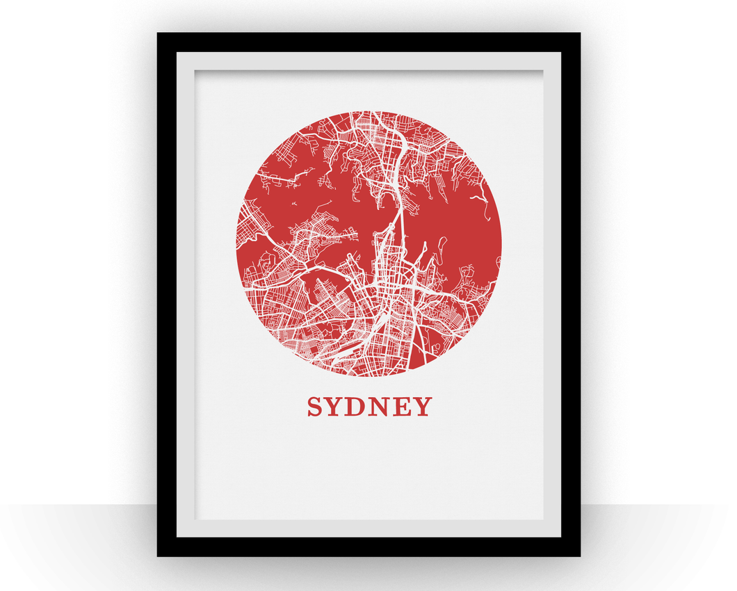 Sydney Map Print - City Map Poster