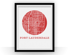 Load image into Gallery viewer, Fort Lautherdale Map Print - City Map Poster
