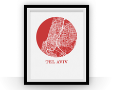 Charger l&#39;image dans la galerie, Tel Aviv Map Print - City Map Poster
