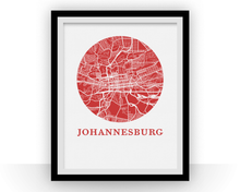 Load image into Gallery viewer, Johannesburg Map Print - City Map Poster
