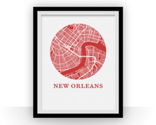 Load image into Gallery viewer, New Orleans Map Print - City Map Poster
