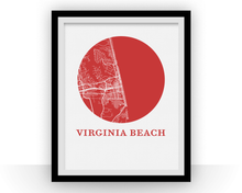 Charger l&#39;image dans la galerie, Virginia Beach Map Print - City Map Poster
