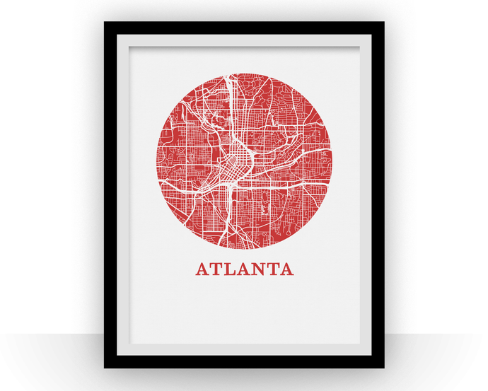 Atlanta Map Print - City Map Poster