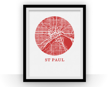 Charger l&#39;image dans la galerie, St Paul Map Print - City Map Poster
