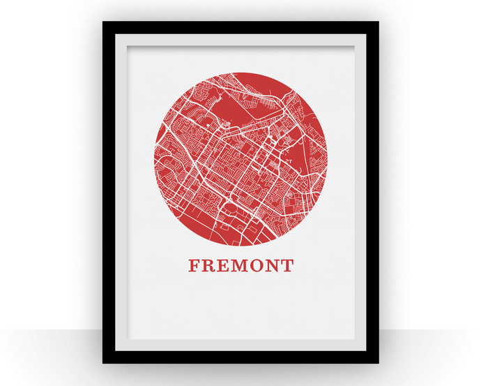 Fremont Map Print - City Map Poster