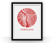 Load image into Gallery viewer, Portland Map Print - City Map Poster
