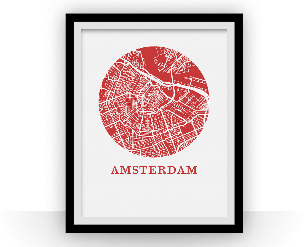 Amsterdam Map Print - City Map Poster