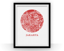 Load image into Gallery viewer, Jakarta Map Print - City Map Poster
