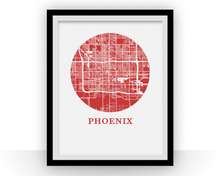 Load image into Gallery viewer, Phoenix Map Print - City Map Poster
